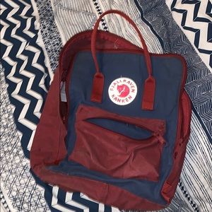 Well loved & traveled Kanken backpack!